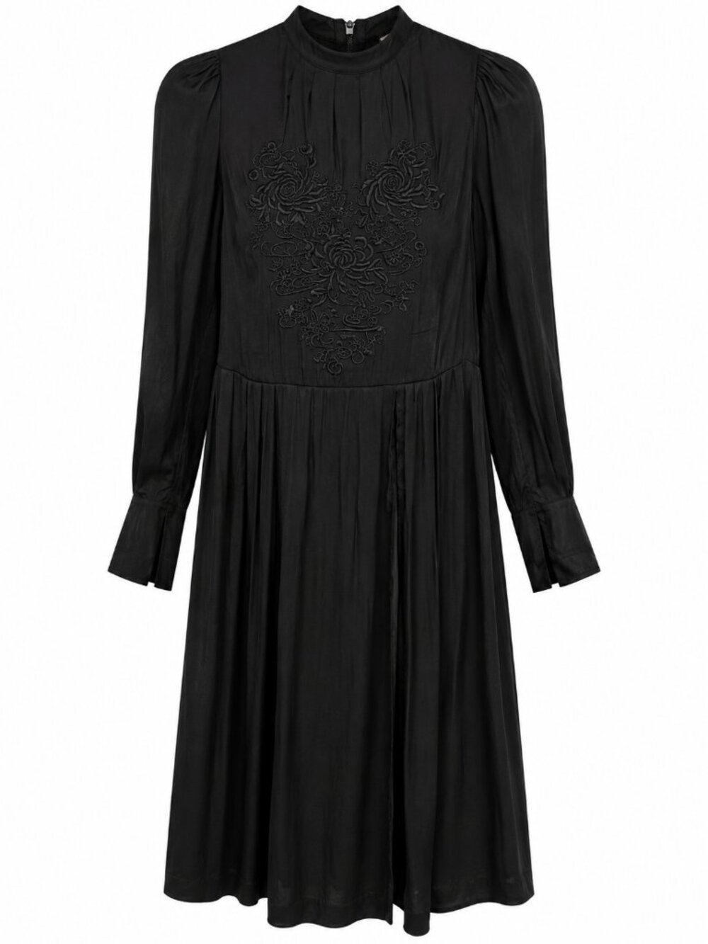 Free People Blossom New Day Black Embroidered Midi Dress XS -NWOT